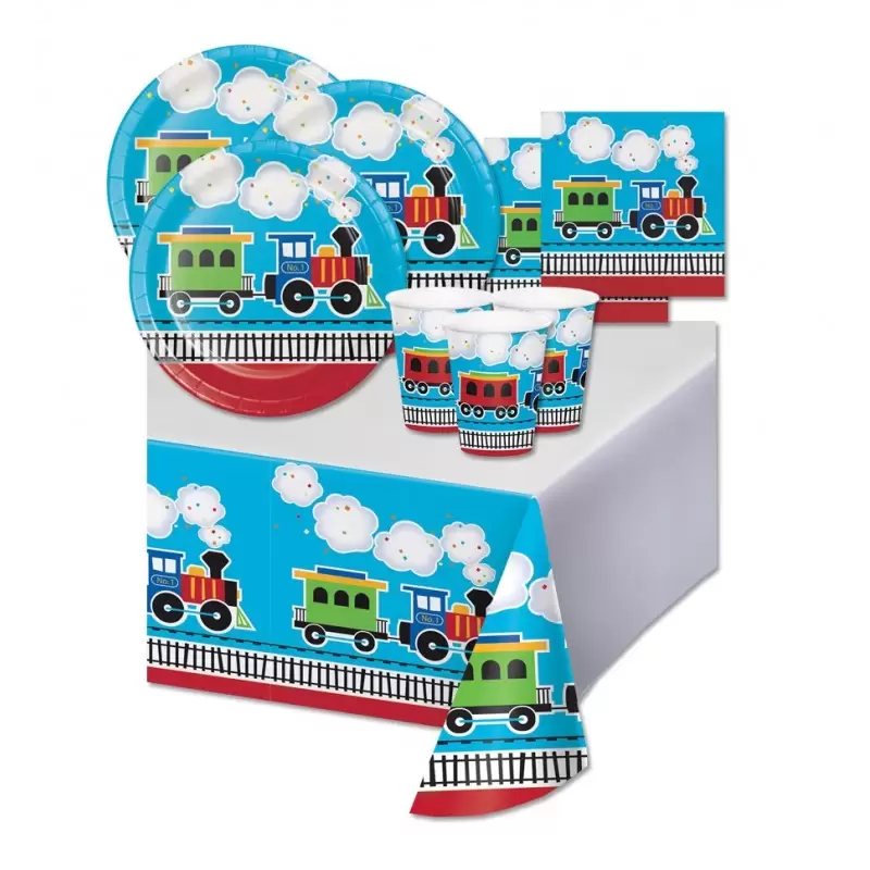 KIT N 3 - TUTTI A BORDO - TRENINO 1 ANNO ADDOBBI COMPLEANNO