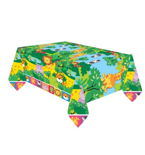 KIT N 3 COORDINATO COMPLEANNO BAMBINI WILD KINGDOM ANIMALETTI ANIMALI FORESTA