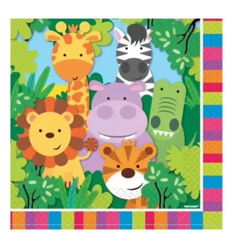 KIT N 48 - COORDINATO COMPLEANNO WILD KINGDOM