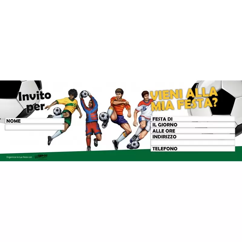 Inviti compleanno calcio