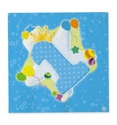 KIT N 46 - COORDINATO DECORAZIONI COMPLEANNO 1 ANNO STELLA CELESTE