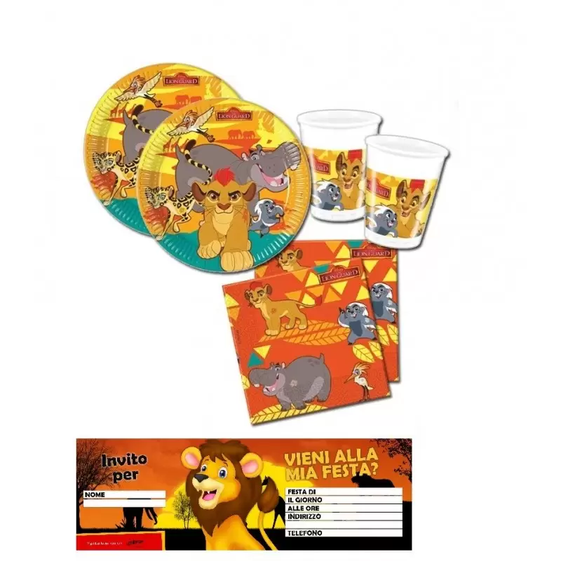 KIT COMPLEANNO n.23 RE LEONE THE LION GUARD