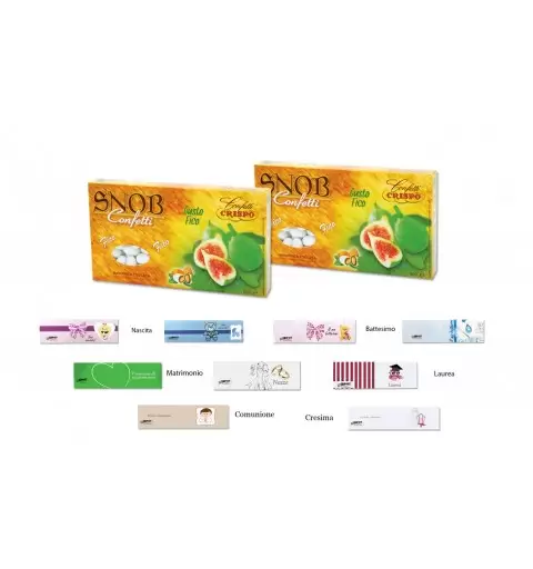 CRISPO CONFETTI SNOB GUSTO FICO 1KG + 100 BIGLIETTINI