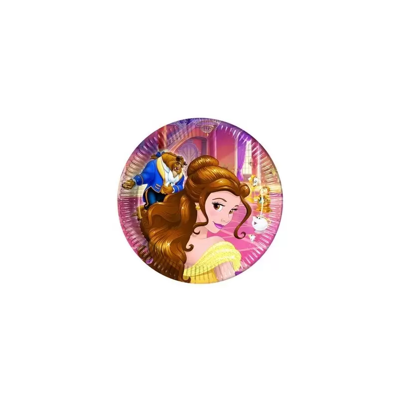 KIT n.23 COMPLEANNO LA BELLA E LA BESTIA DISNEY + INVITI