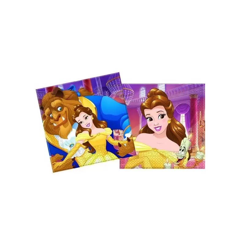KIT n.23 COMPLEANNO LA BELLA E LA BESTIA DISNEY + INVITI