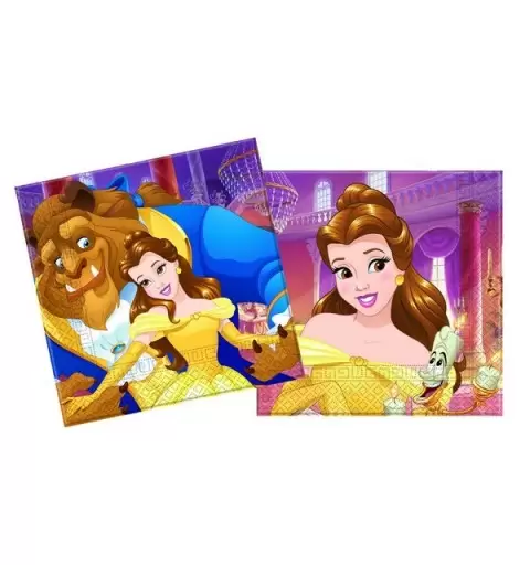 KIT n.23 COMPLEANNO LA BELLA E LA BESTIA DISNEY + INVITI