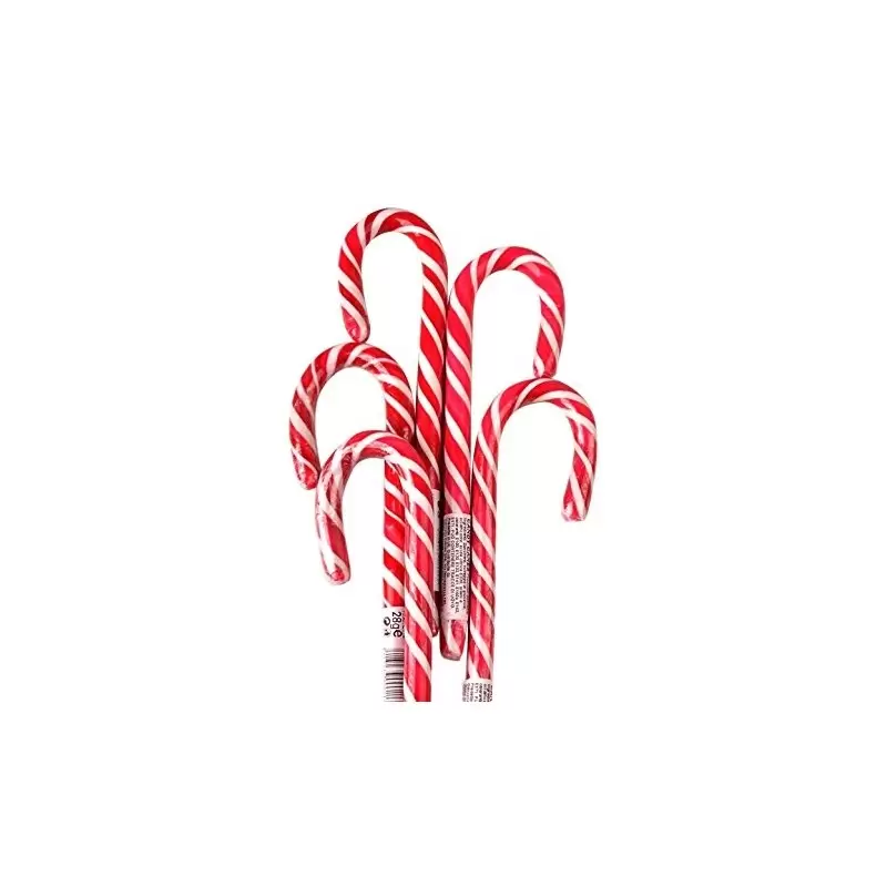 CANDY CANE BASTONCINI DI ZUCCHERO ROSSI SACCHETTO 16 PZ