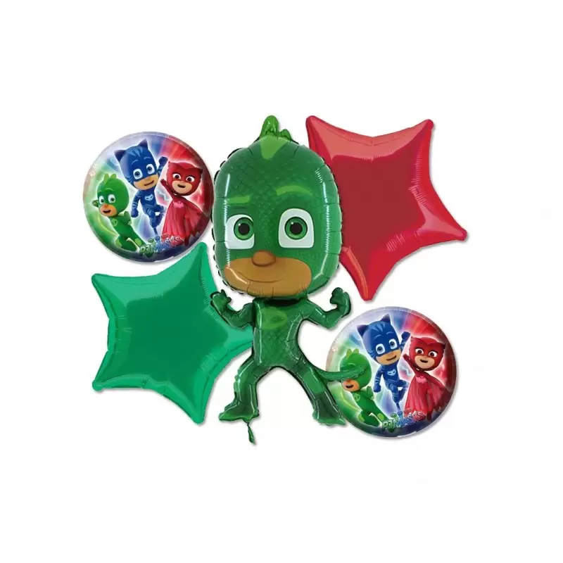 BOUQUET PALLONCINI FOIL N 2 GECO - SUPER PIGIAMINI PJ MASKS