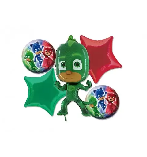 BOUQUET PALLONCINI FOIL N 2 GECO - SUPER PIGIAMINI PJ MASKS