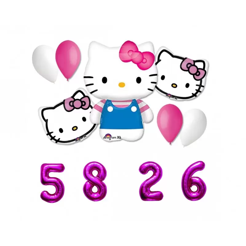 BOUQUET PALLONCINI N4 HELLO KITTY