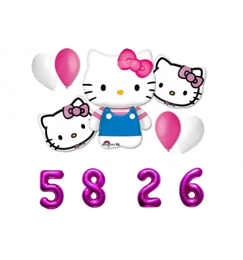 BOUQUET PALLONCINI N4 HELLO KITTY