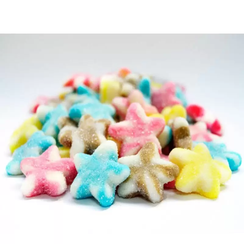 CARAMELLE GOMMOSE ZUCCHERATE STELLE COLORATE FRIZZANTI 1000GR 1264