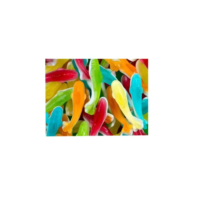 CARAMELLE GOMMOSE SQUALI COLORATI 1000G PESCIOLINI 0823