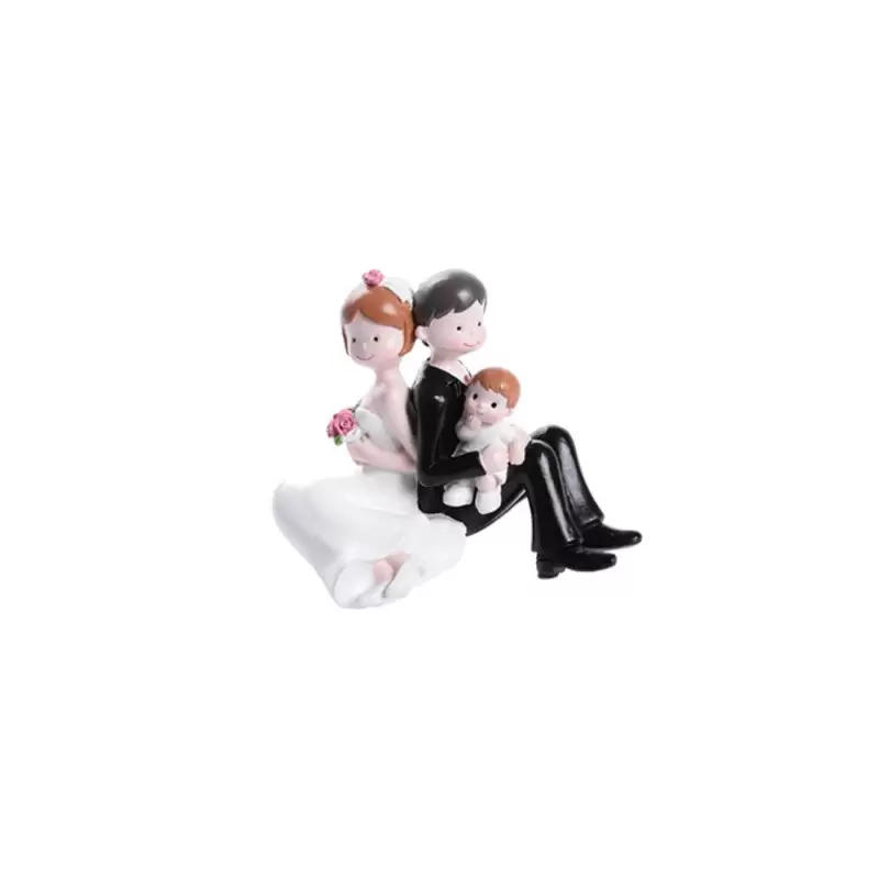 CAKE TOPPER SPOSI CON BIMBO 28477