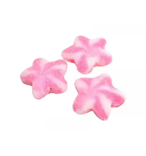 CARAMELLE ZUCCHERATE GOMMOSE STELLE ROSA FRIZZANTI 1000GR 1241
