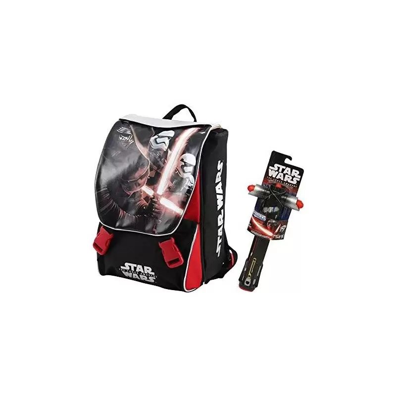 ZAINO SCUOLA ESTENSIBILE STAR WARS CON SPADA LASER