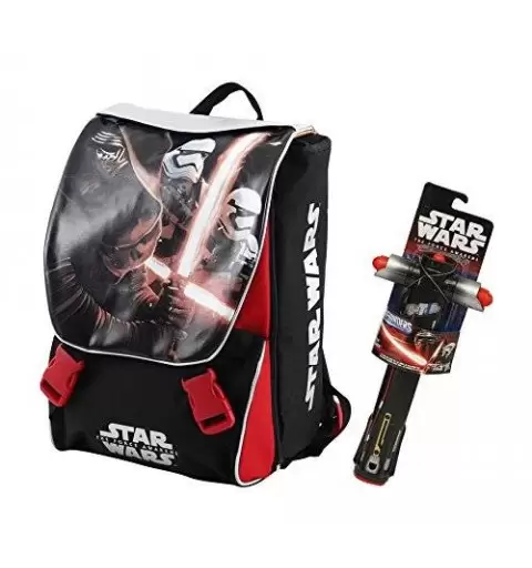 ZAINO SCUOLA ESTENSIBILE STAR WARS CON SPADA LASER