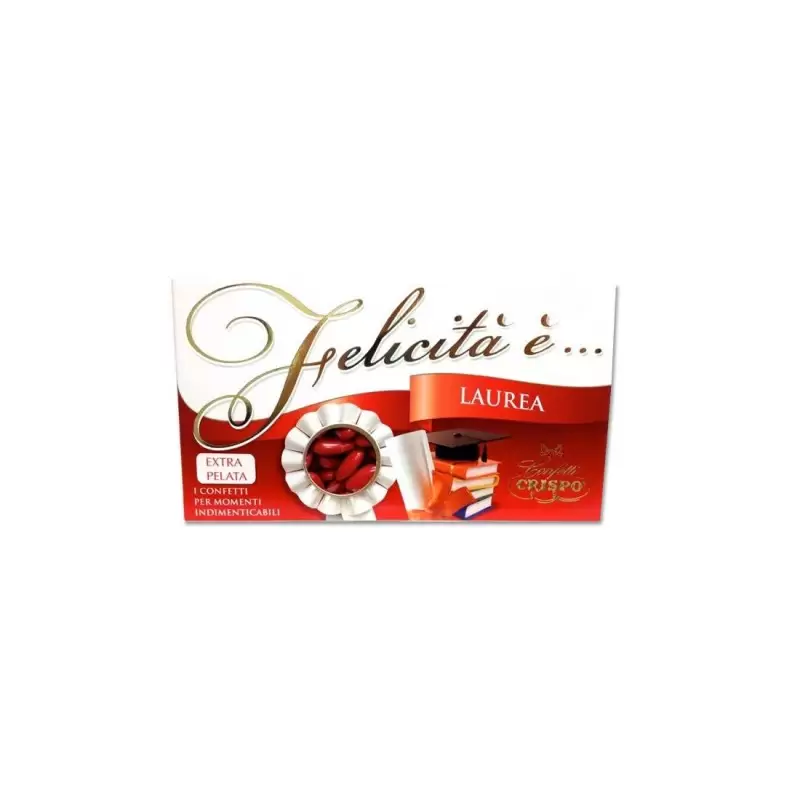 CRISPO CONFETTI ALLA MANDORLA EXTRA PELATA ROSSI 1 KG CONFETTATA FESTA LAUREA