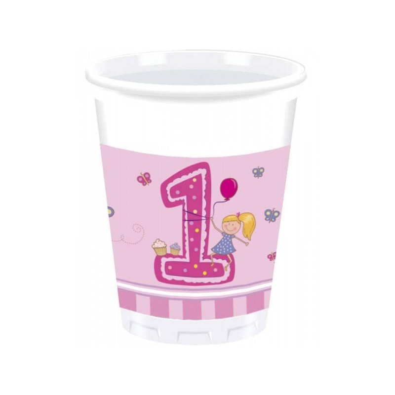 KIT N 2 - COORDINATO PRIMO COMPLEANNO 1 ANNO GIRLS FIRST