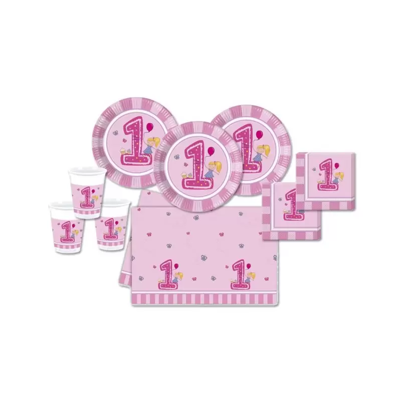 KIT N 3 - PRIMO COMPLEANNO 1 ANNO GIRLS FIRST