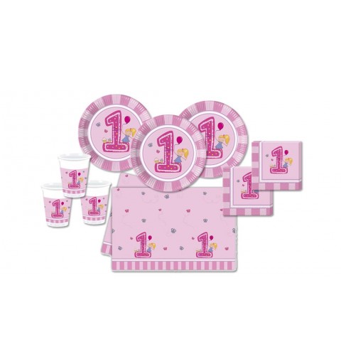 KIT N 3 - PRIMO COMPLEANNO 1 ANNO GIRLS FIRST