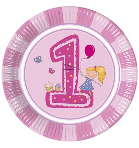 KIT N 3 - PRIMO COMPLEANNO 1 ANNO GIRLS FIRST