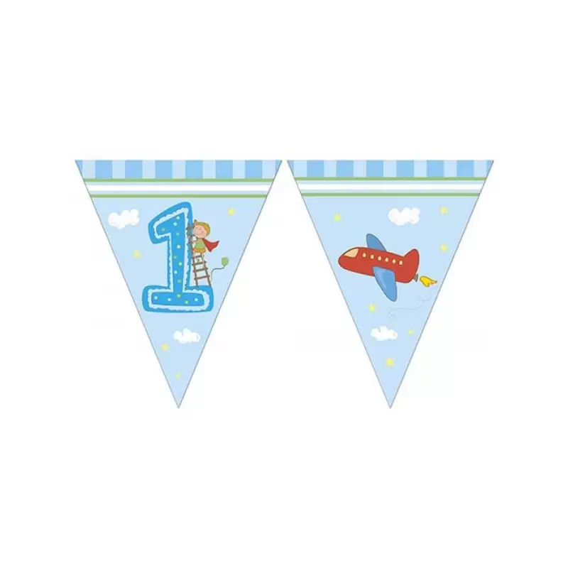 FESTONE BANDIERINA 1 ANNO BOY FIRST