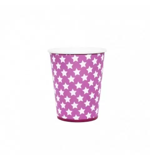 KIT N16 COMPLEANNO STELLE FUCSIA