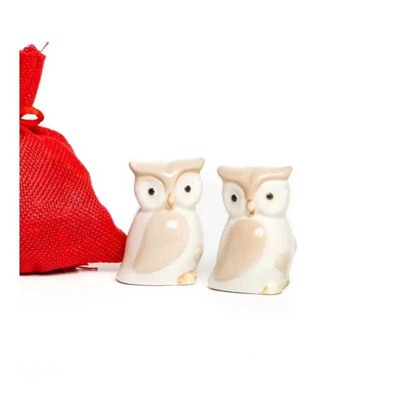 STATUETTE GUFO 875X096 CERAMICA 12 PZ-