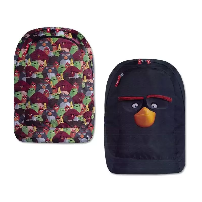 ZAINO SCUOLA ANGRY BIRDS REVERSIBILE NERO 162452/G
