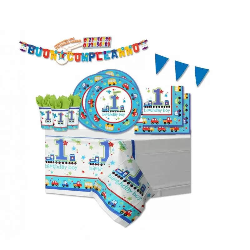 KIT N 17 - PRIMO COMPLEANNO 1 ANNO BIRTHDAY BOY