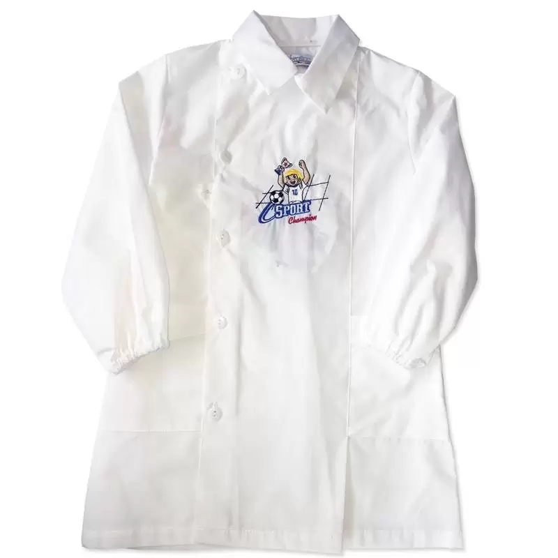 GREMBIULE ASILO BIMBO BIANCO AMBROSINO SPORT CHAMPIONS G605 VARIE MISURE