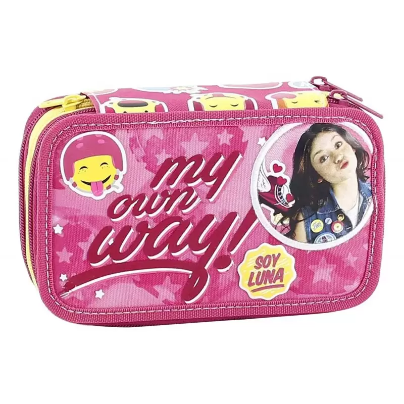 ASTUCCIO 3 ZIP SOY LUNA YL903000 PORTACOLORI TRIPLO