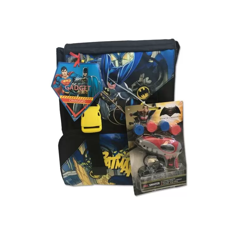 ZAINO SCUOLA BATMAN CON GADGET 163950/B ESTENSIBILE