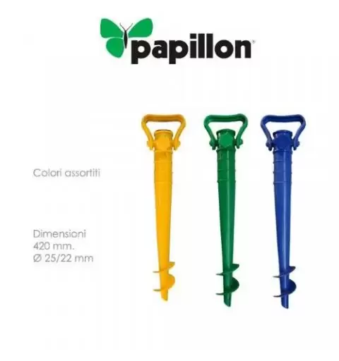 PICCHETTO PUNTALE PER OMBRELLONE DA SPIAGGIA COLORI ASSORTITI 42 CM