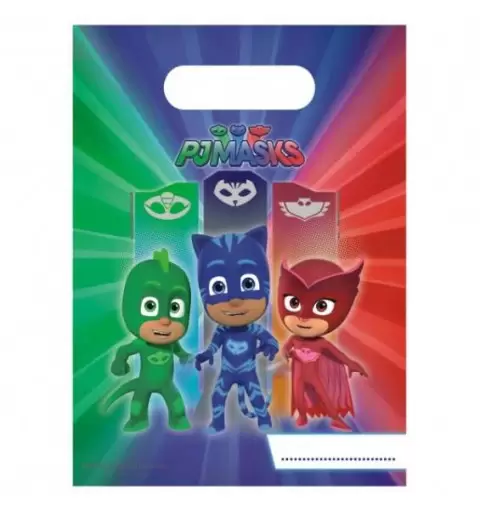 BUSTINE PER REGALINI SUPER PIGIAMINI - PJ MASKS 6 PZ