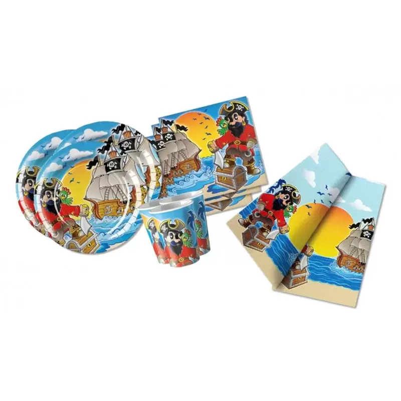 KIT N 3 - GALEONE DEI PIRATI ADDOBBI COMPLEANNO