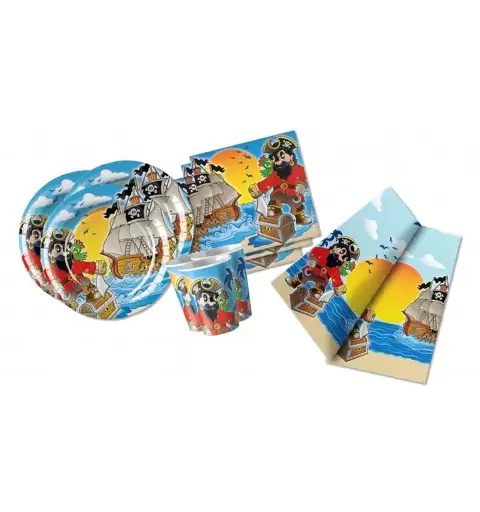 KIT N 3 - GALEONE DEI PIRATI ADDOBBI COMPLEANNO