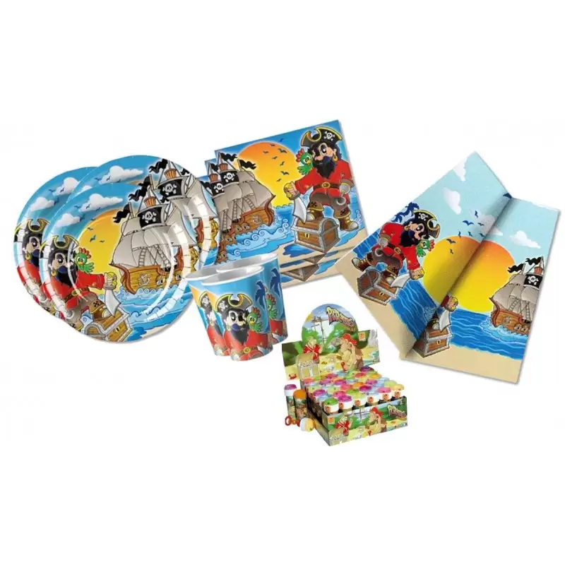 KIT N 5 - GALEONE DEI PIRATI COORDINATO COMPLEANNO