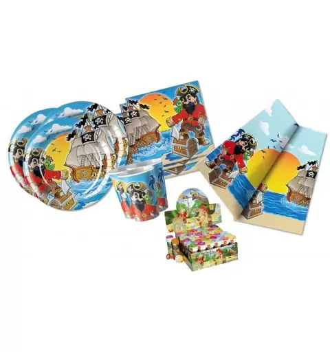 KIT N 5 - GALEONE DEI PIRATI COORDINATO COMPLEANNO