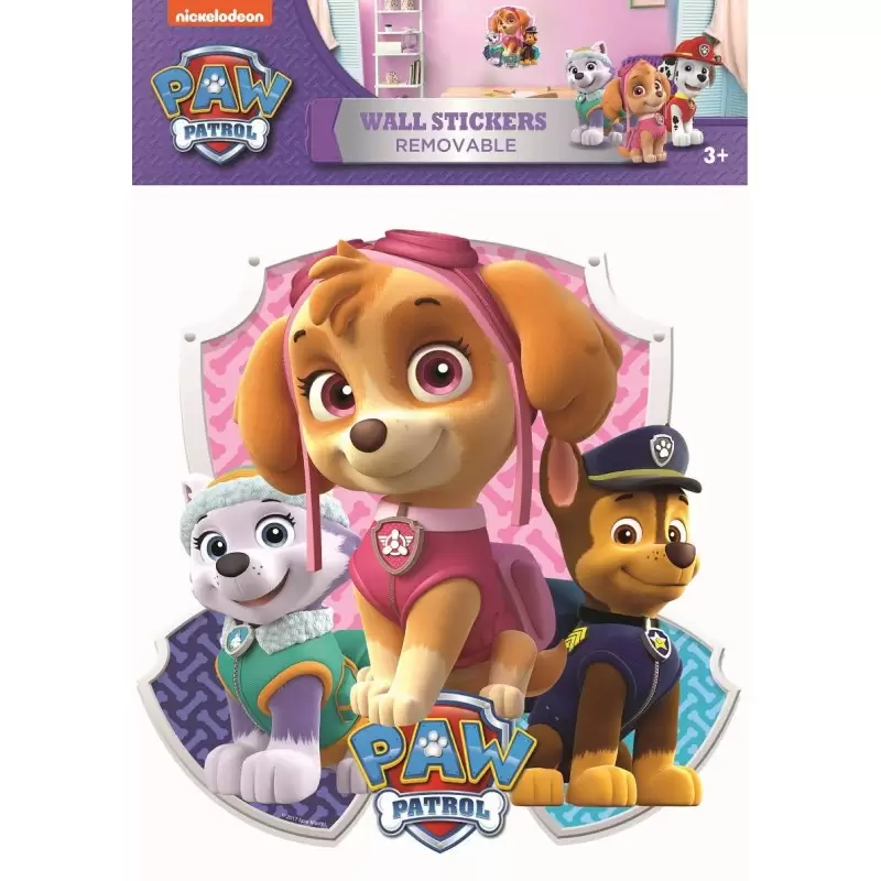 Paw Patrol Adesivo Decorativo da Parete Skye rosa WALLPAT01