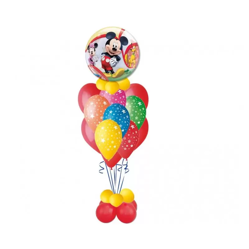 TOPOLINO MICKEY MOUSE COMPOSIZIONE PALLONCINI BUBBLE (N1)