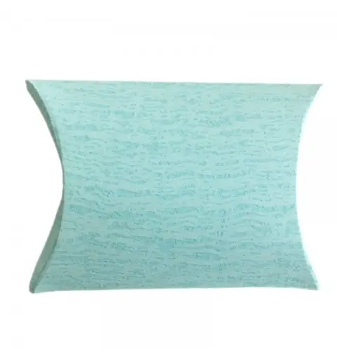 SCATOLA PORTACONFETTI  BUSTA 70X70X25 ARDESIA VERDE ACQUA 66978 20X
