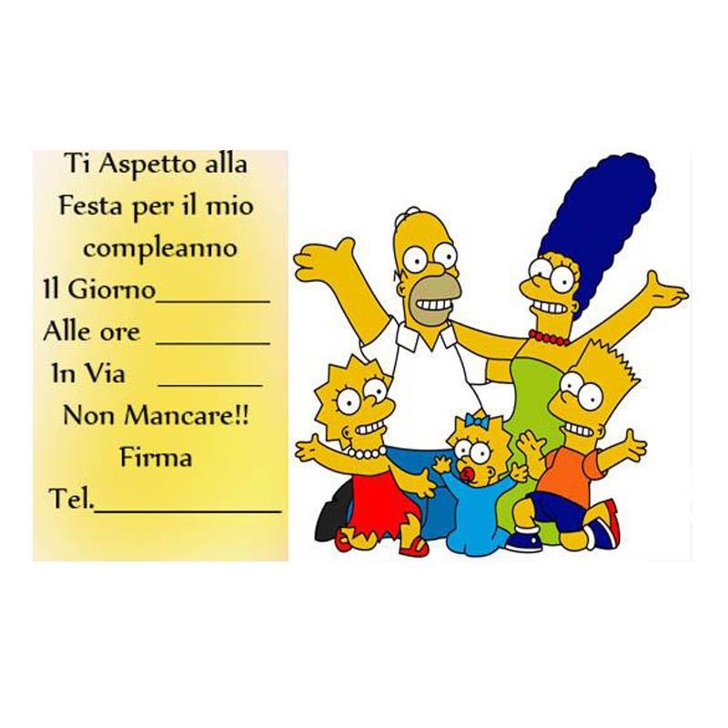 Inviti Compleanno Dei Simpson