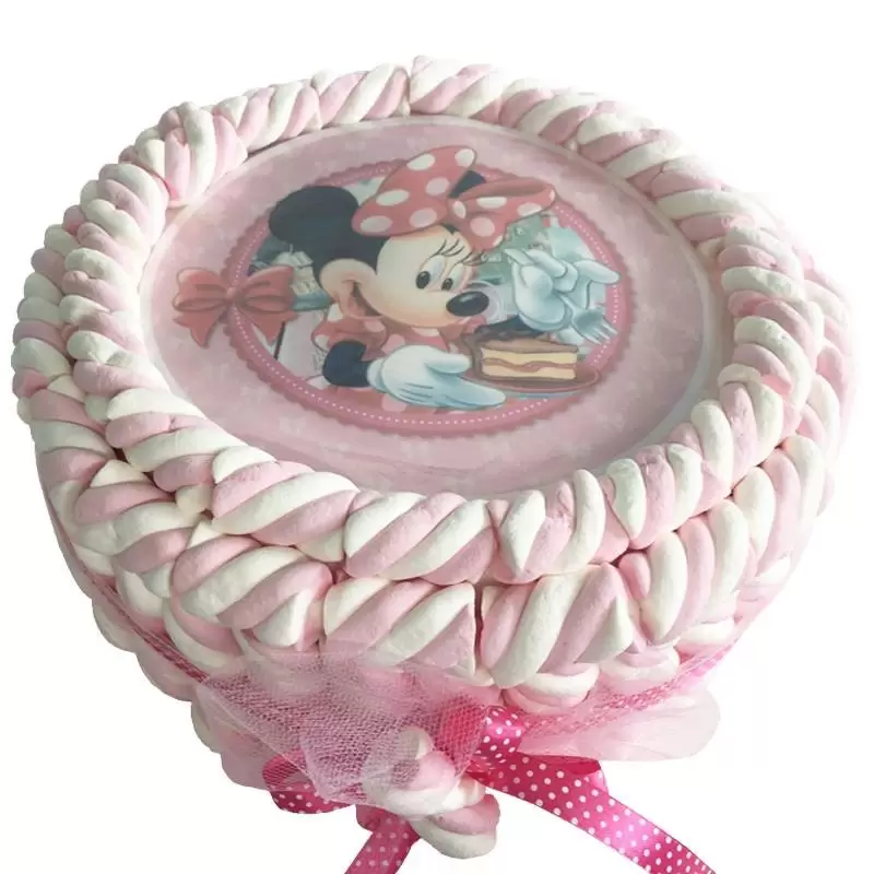TORTA DI MARSHMALLOW CON CIALDA TOPOLINA MINNIE 72086 KIT FAI DA TE