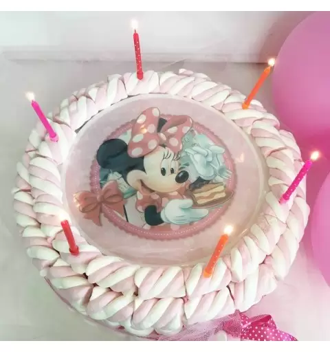 TORTA DI MARSHMALLOW CON CIALDA TOPOLINA MINNIE 72086 KIT FAI DA TE