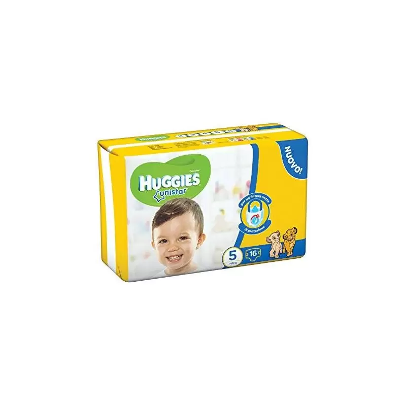 8 X PANNOLINI HUGGIES UNISTAR TAGLIA 5 128 PEZZI