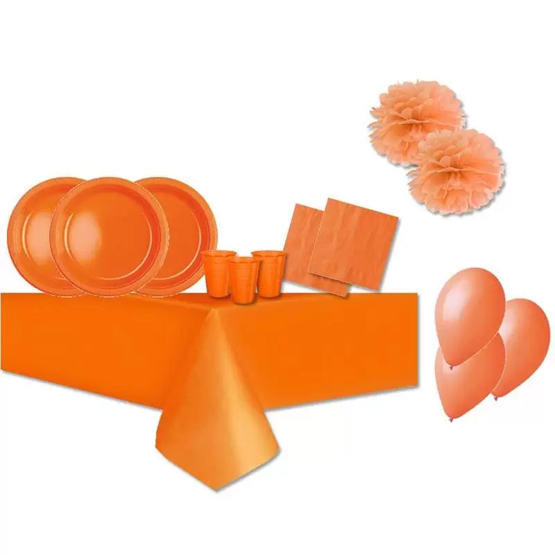 KIT N.56 ADDOBBI COMPLEANNO ARANCIONE
