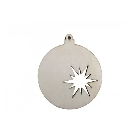 DECORAZIONI DI NATALE SFERE PIATTE 24 PZ