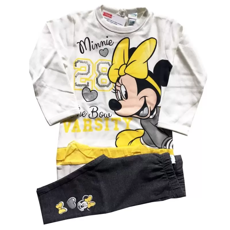 COMPLETO MINNIE CALDO COTONE - GIALLO